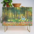 Claude Monet The Artist's Family In The Garden Credenza Gallery Image 1