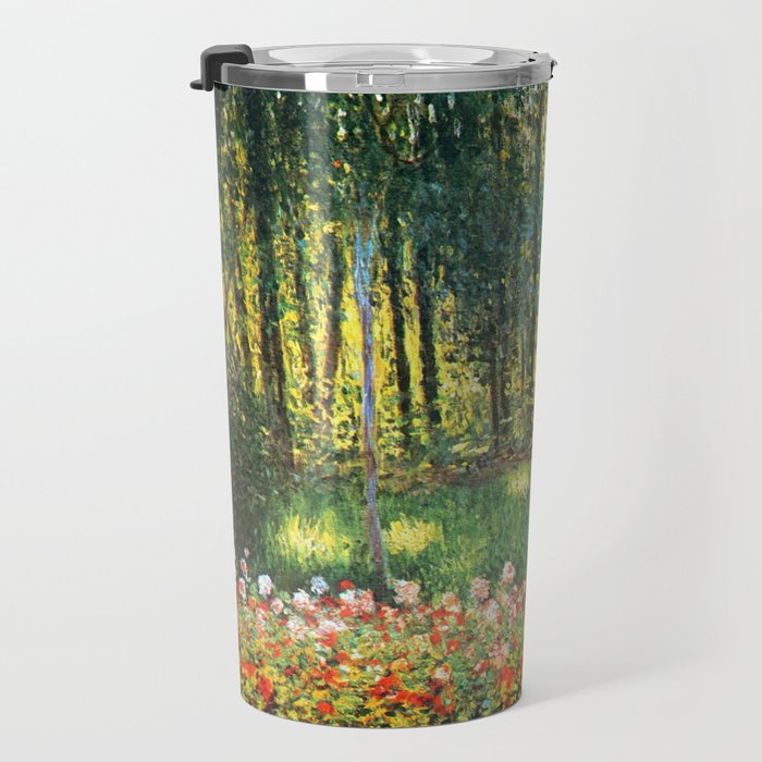 Claude Monet The Artist's Family In The Garden Travel Mug Gallery Image 3