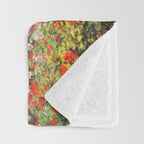 Claude Monet The Artist's Family In The Garden Throw Blanket Gallery Image 3