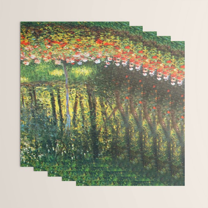 Claude Monet The Artist's Family In The Garden Wrapping Paper Gallery Image 3