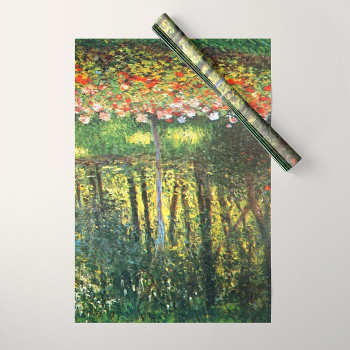 Claude Monet The Artist's Family In The Garden Wrapping Paper Gallery Image 1