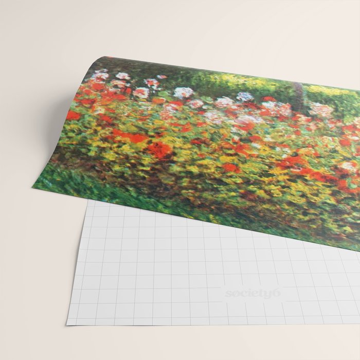 Claude Monet The Artist's Family In The Garden Wrapping Paper Gallery Image 2