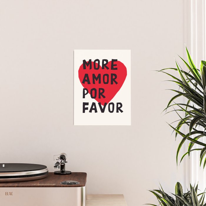 More Amor Por Favor in Black & White Poster Gallery Image 2