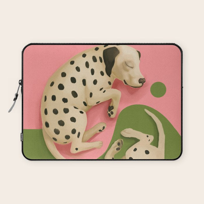 Yin and Yang Dalmatians Laptop Sleeve Gallery Image 1