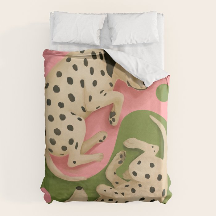 Yin and Yang Dalmatians Duvet Cover Gallery Image 1