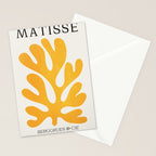 Canary Leaf: Matisse Color Paper Cutouts 04 Stationery Card Gallery Image 2