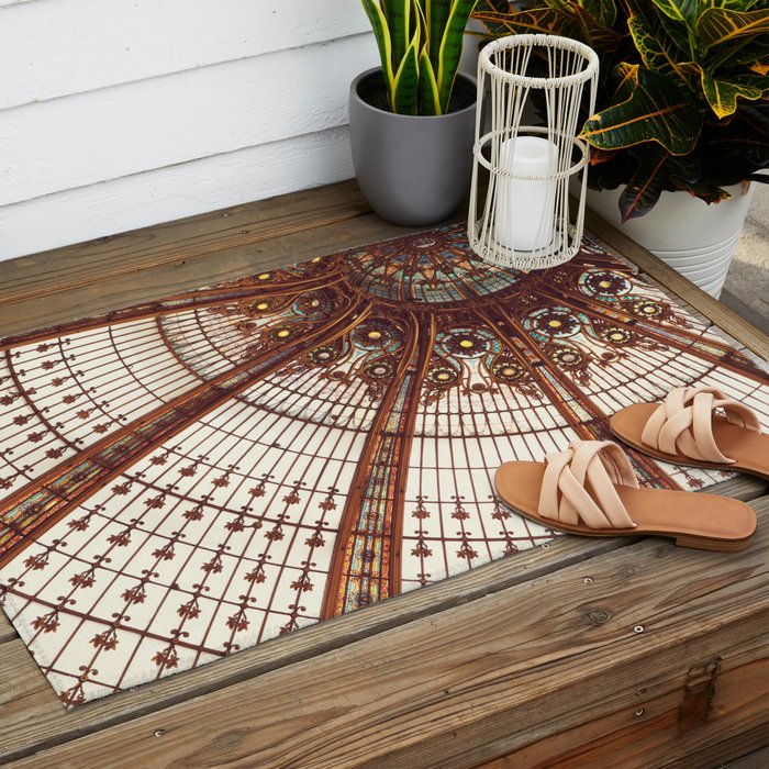Splendor - Paris Architecture Detail Photography Outdoor Rug Gallery Image 2