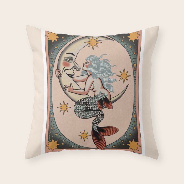 The Moon Throw Pillow Gallery Image 1