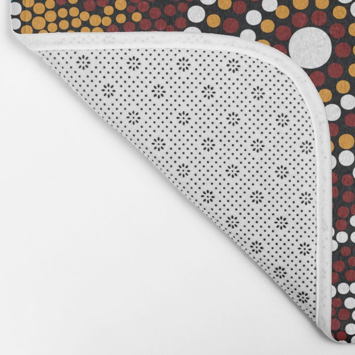 Authentic Aboriginal Art - Wetland Dreaming Bath Mat Gallery Image 2