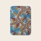 Authentic Aboriginal Art - Wetland Dreaming Bath Mat Gallery Image 1