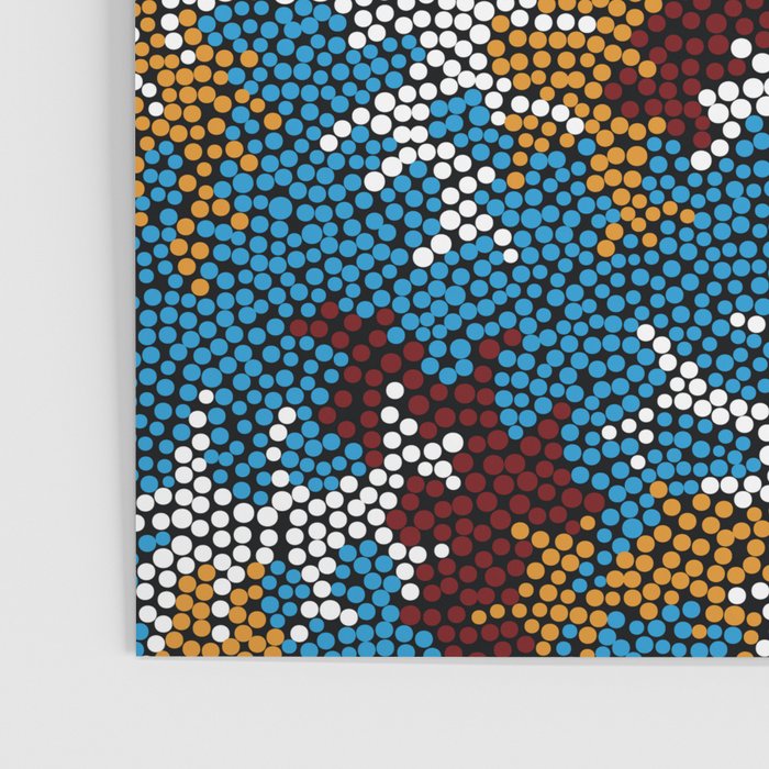 Authentic Aboriginal Art - Wetland Dreaming Poster Gallery Image 3