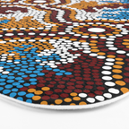 Authentic Aboriginal Art - Wetland Dreaming Bath Mat Gallery Image 3