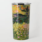 Floral Landscape illustration Travel Mug Gallery Image 1