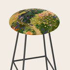 Floral Landscape illustration Stool Gallery Image 2