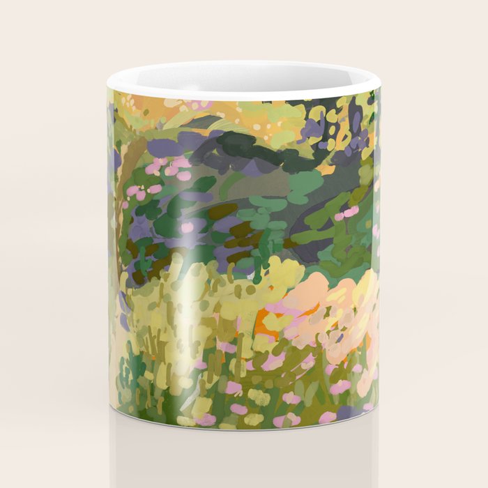 Floral Landscape illustration Coffee Mug Gallery Image 4