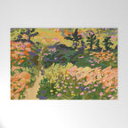 Floral Landscape illustration Welcome Mat Gallery Image 1