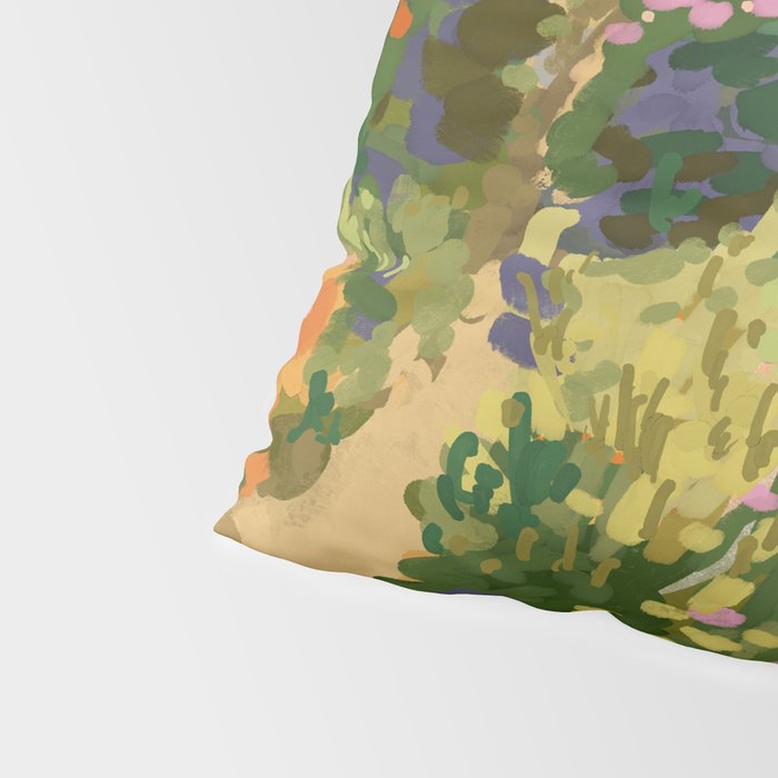 Floral Landscape illustration Pillow Sham Gallery Image 4