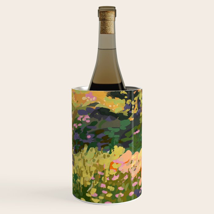 Floral Landscape illustration Wine Chiller Gallery Image 1