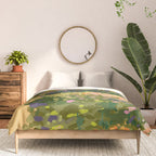 Floral Landscape illustration Comforter Gallery Image 3