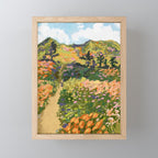 Floral Landscape illustration Mini Art Print Gallery Image 1