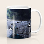 Astronaut on the Moon with beer Coffee Mug Gallery Image 1