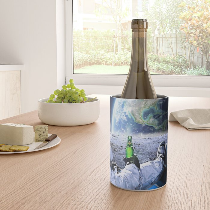 Astronaut on the Moon with beer Wine Chiller Gallery Image 4