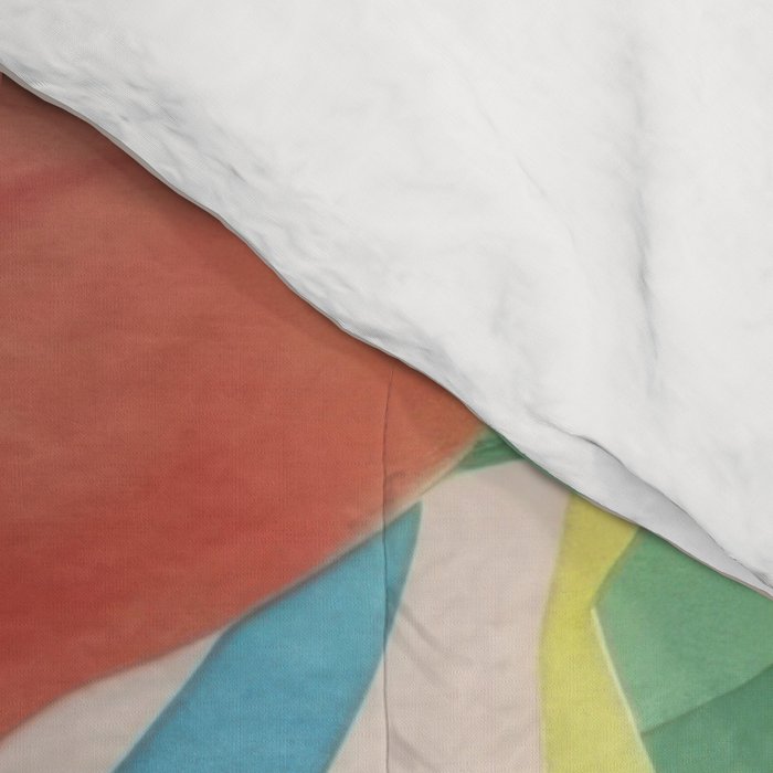 Modern Tropical Escape Vibrant Watercolor Flowers Comforter Gallery Image 4