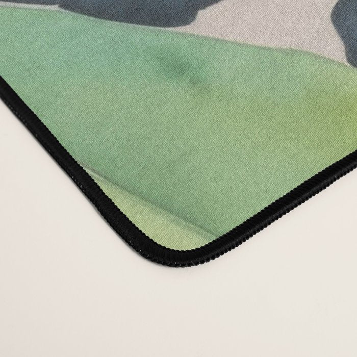 Modern Tropical Escape Vibrant Watercolor Flowers Desk Mat Gallery Image 4