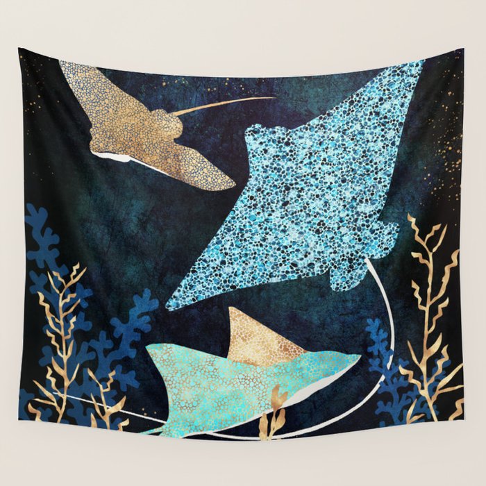 Metallic Stingray II Wall Tapestry Gallery Image 4