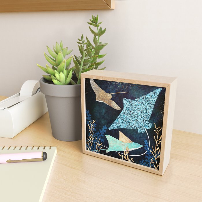 Metallic Stingray II Mini Art Print Gallery Image 2