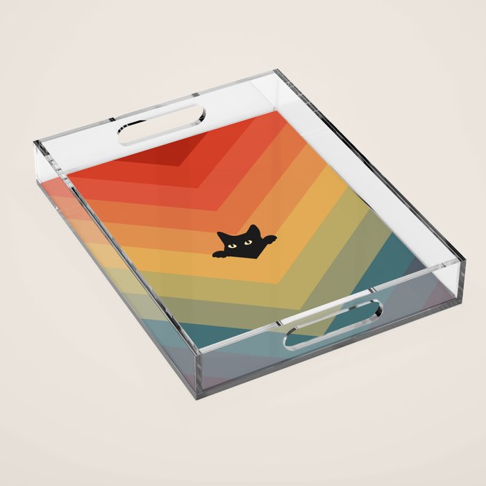 Cat Landscape 165 Acrylic Tray Gallery Image 1