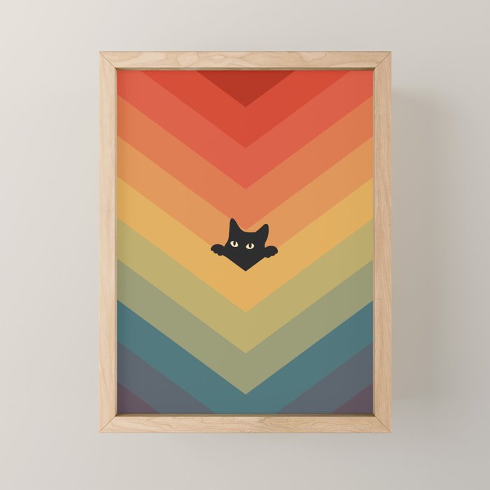 Cat Landscape 165 Mini Art Print Gallery Image 1