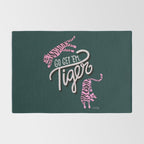 Go Get 'Em Tiger - Teal Rug Gallery Image 2