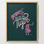 Go Get 'Em Tiger - Teal Serving Tray Gallery Image 1