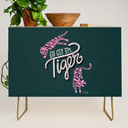 Go Get 'Em Tiger - Teal Credenza Gallery Image 1