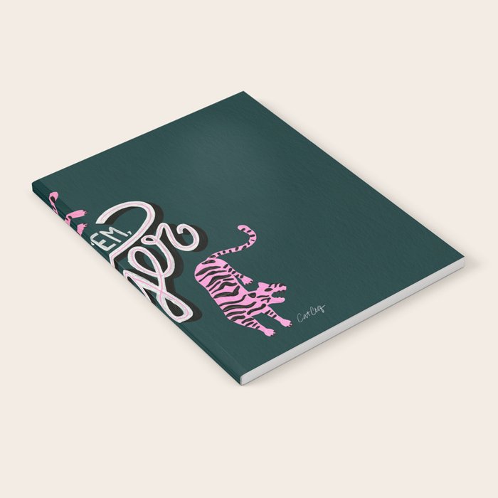Go Get 'Em Tiger - Teal Notebook Gallery Image 1