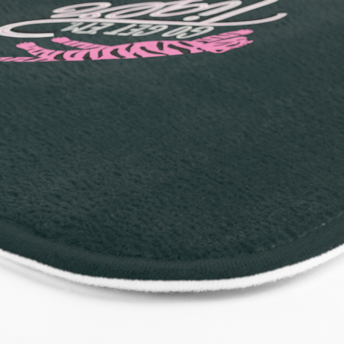 Go Get 'Em Tiger - Teal Bath Mat Gallery Image 3