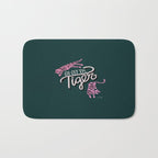Go Get 'Em Tiger - Teal Bath Mat Gallery Image 1