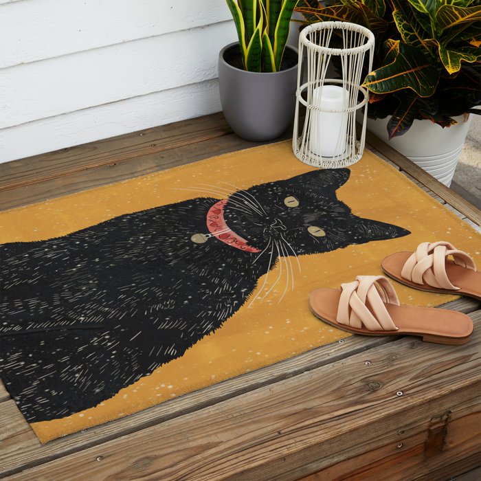 Black Cat 7 Outdoor Rug Gallery Image 2