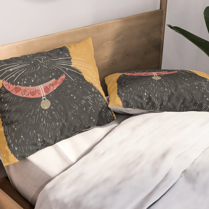 Black Cat 7 Pillow Sham Gallery Image 2