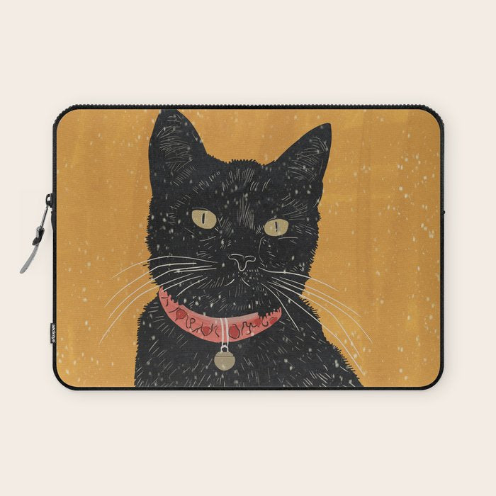 Black Cat 7 Laptop Sleeve Gallery Image 1