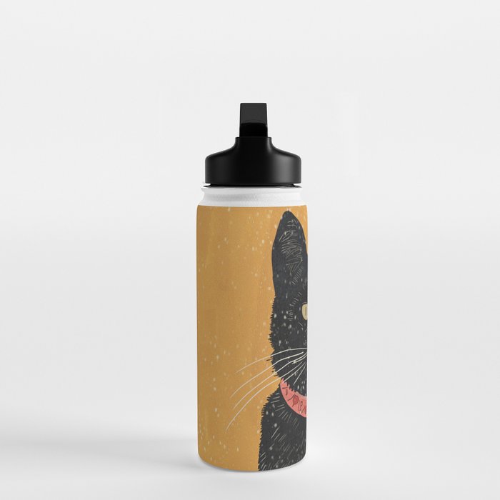Black Cat 7 Water Bottle Gallery Image 3