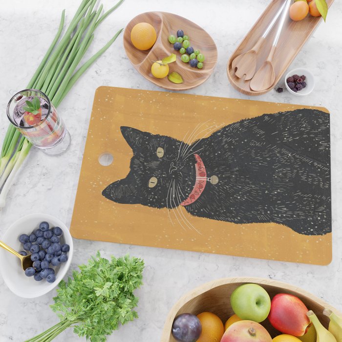 Black Cat 7 Cutting Board Gallery Image 2