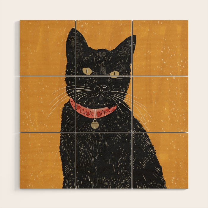 Black Cat 7 Wood Wall Art Gallery Image 1