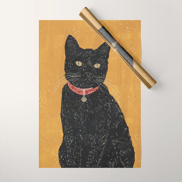 Black Cat 7 Wrapping Paper Gallery Image 1