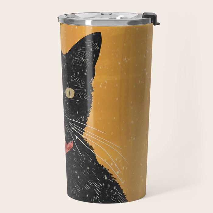 Black Cat 7 Travel Mug Gallery Image 2