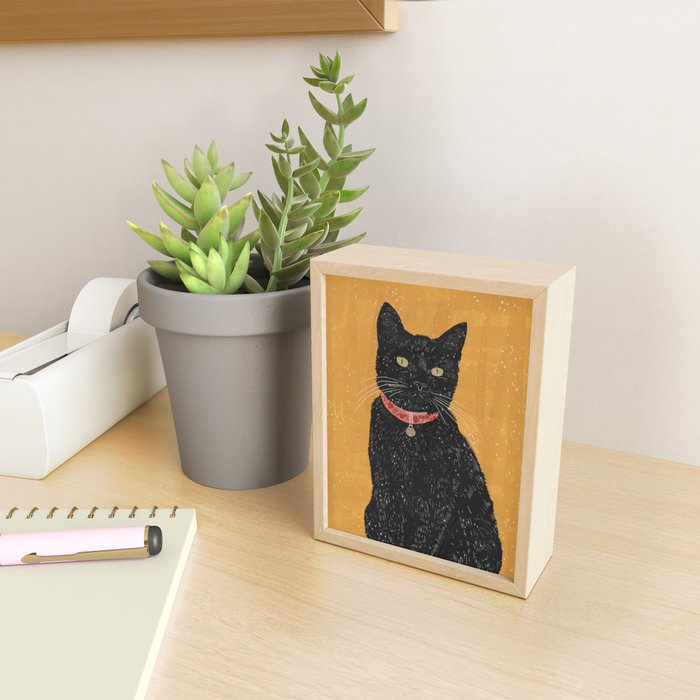 Black Cat 7 Mini Art Print Gallery Image 2