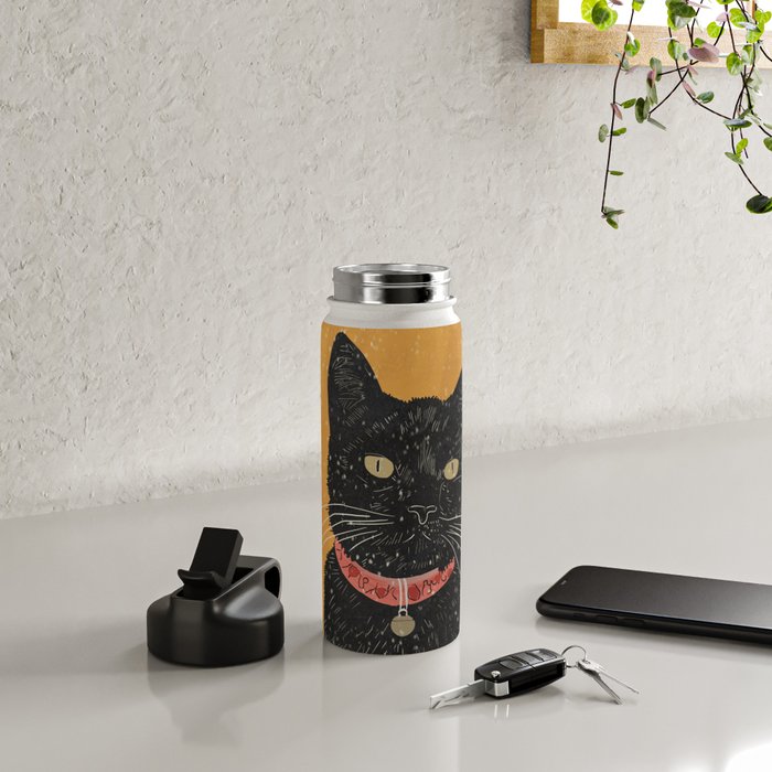 Black Cat 7 Water Bottle Gallery Image 4