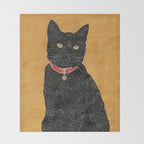 Black Cat 7 Throw Blanket Gallery Image 2
