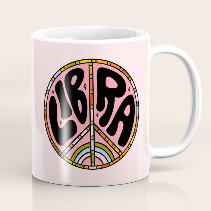 Libra Peace Sign Coffee Mug Gallery Image 1
